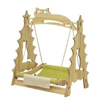 Fából készült macska függőágy